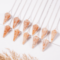 Sunstone Pendulum | Faceted Gemstone Dowsing Pendulum