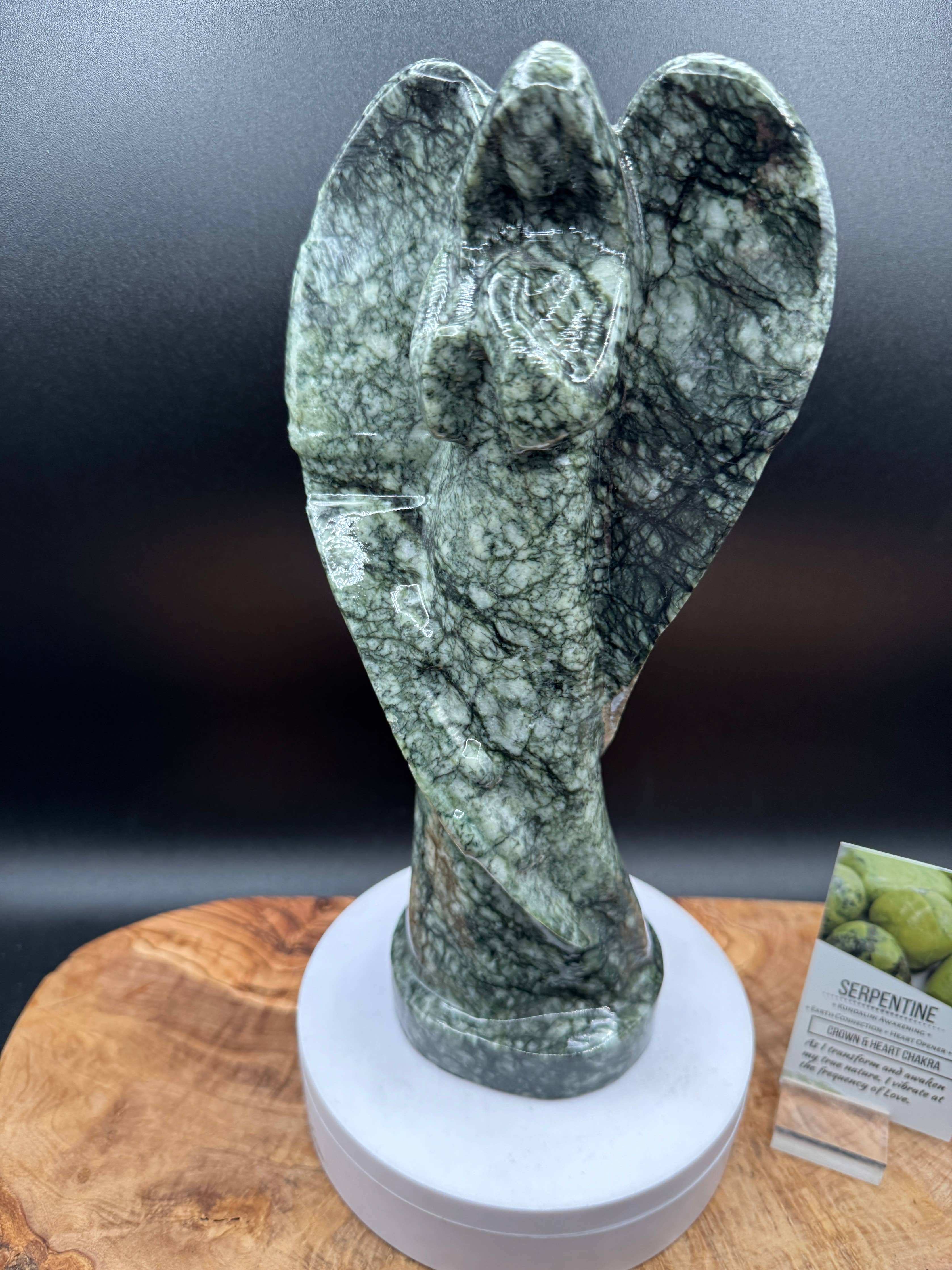 Serpentine angel with info card 10" XL