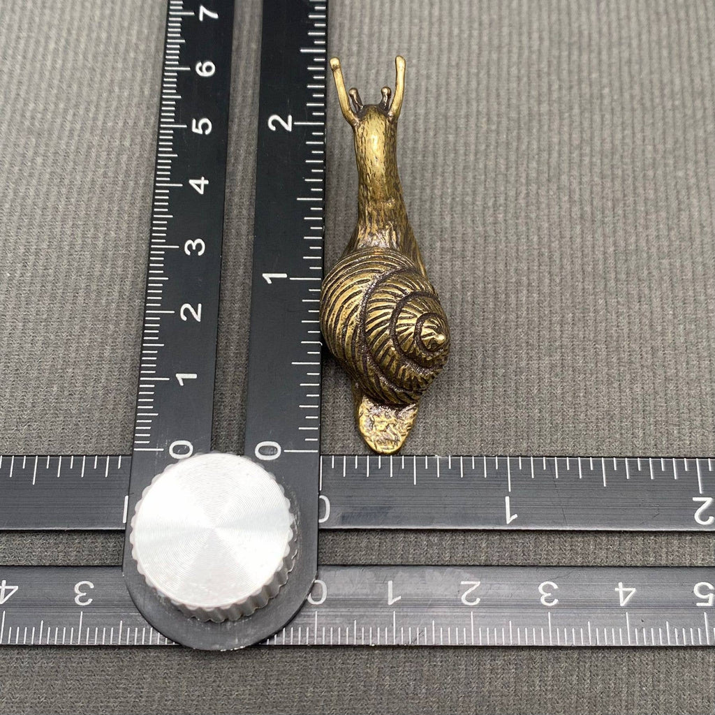 Solid Brass Snail Figurine