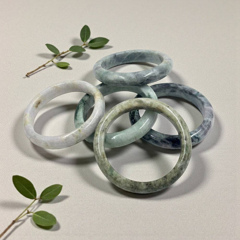 Bracelet - Burmese Jade Bangle, 14mm