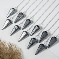 Hematite Pendulum | Faceted Gemstone Dowsing Pendulum