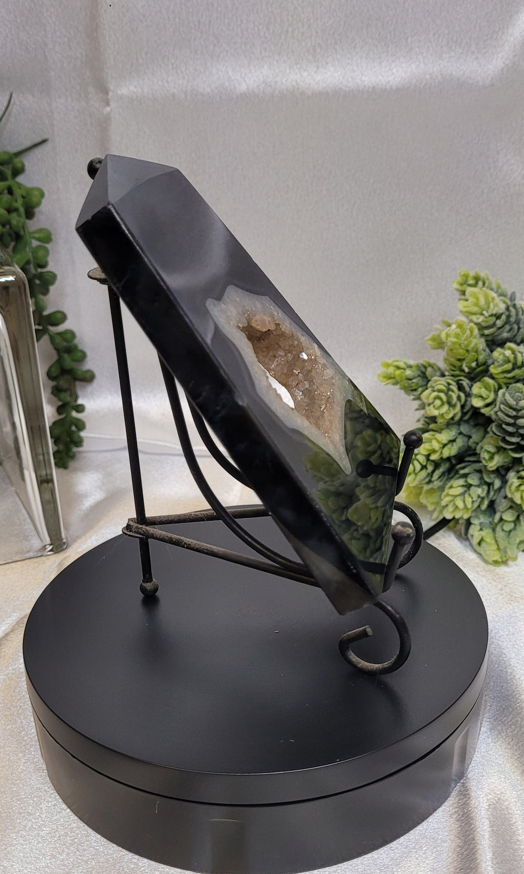 Black Druzy Agate Freeform