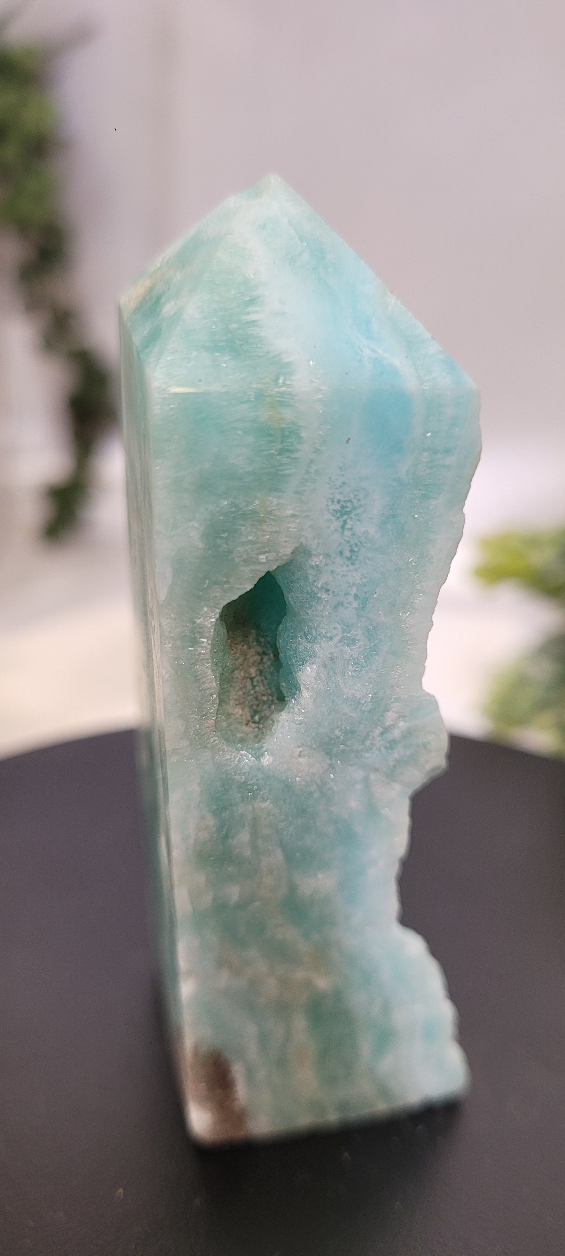 Hemimorphite Tower ~Seafoam Veil