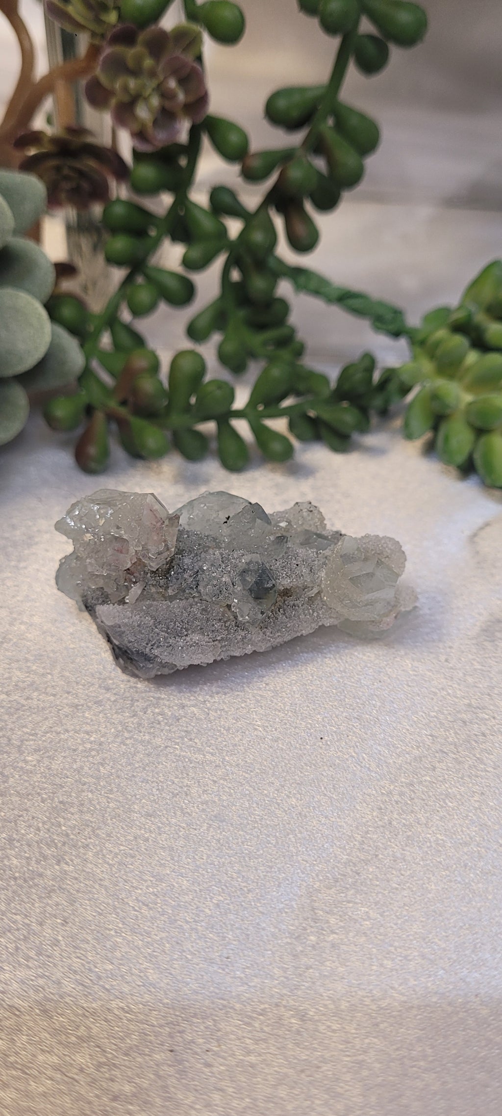 Apophyllite & Druzy Quartz Mini Specimen