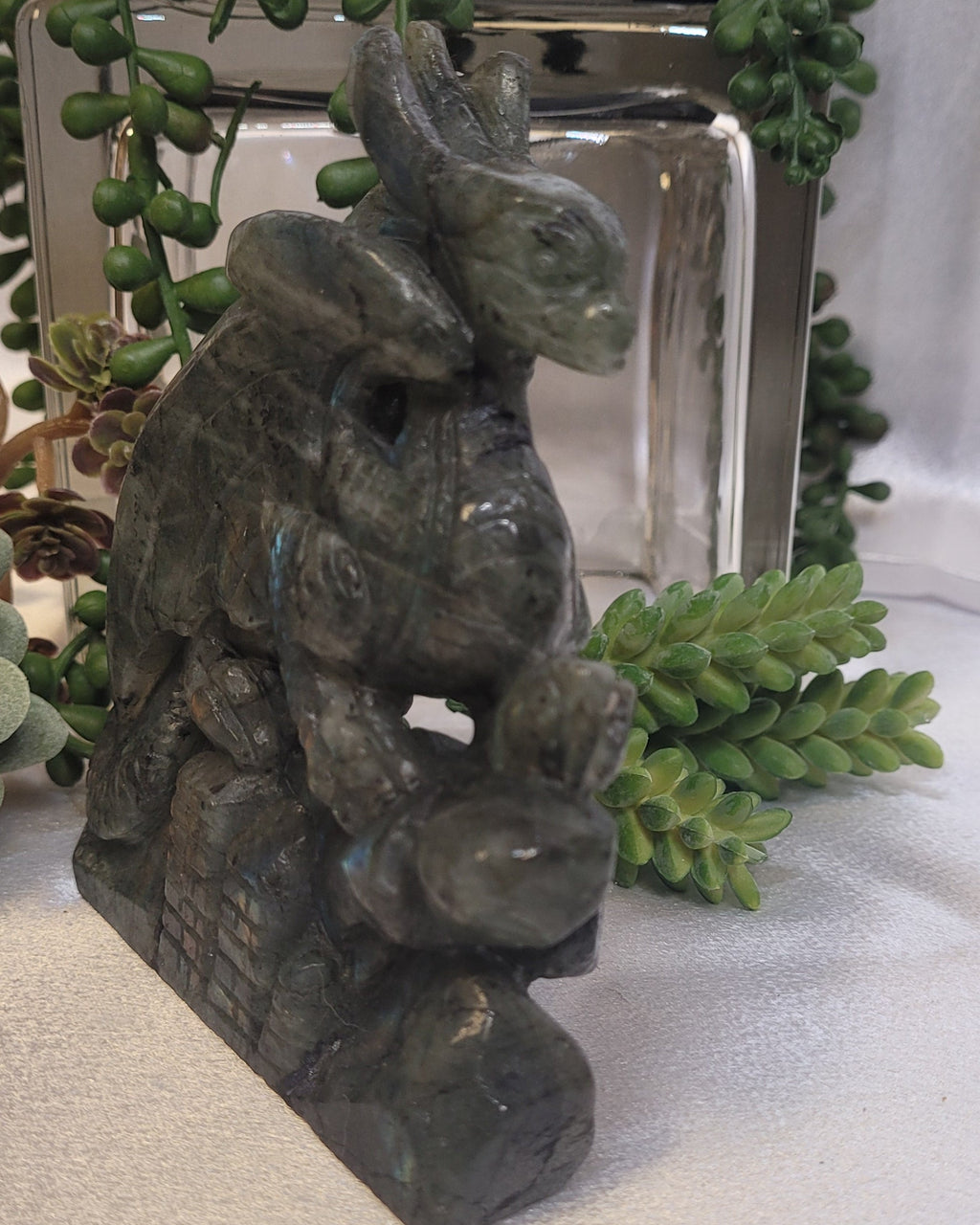 Labradorite Dragon Carving