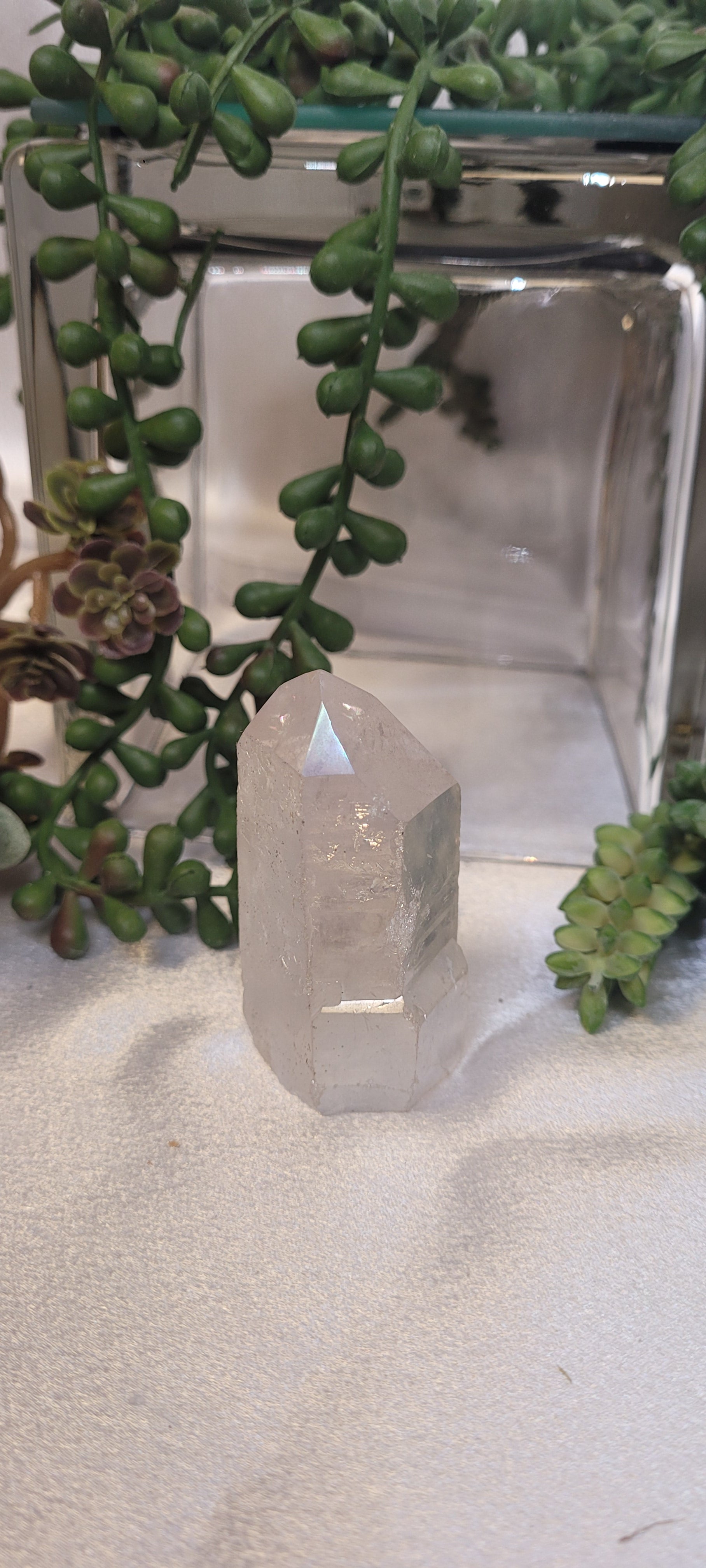Angel Aura Clear Quartz Tower
