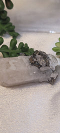Candle Quartz with Galena • Raw Quartz Crystal Specimen • 31g