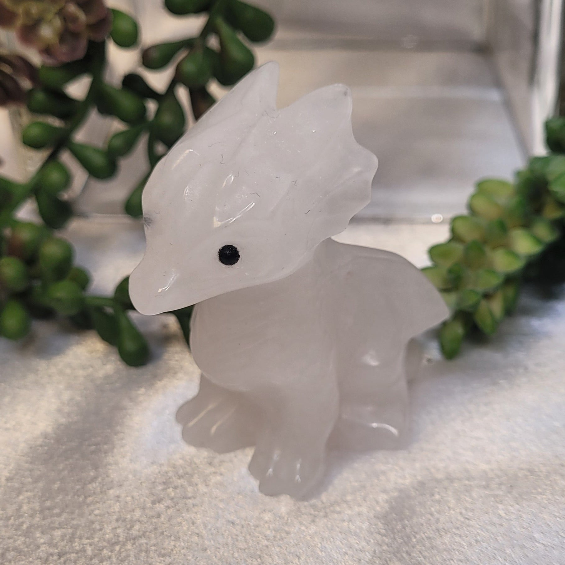 Milky Quartz Dragon