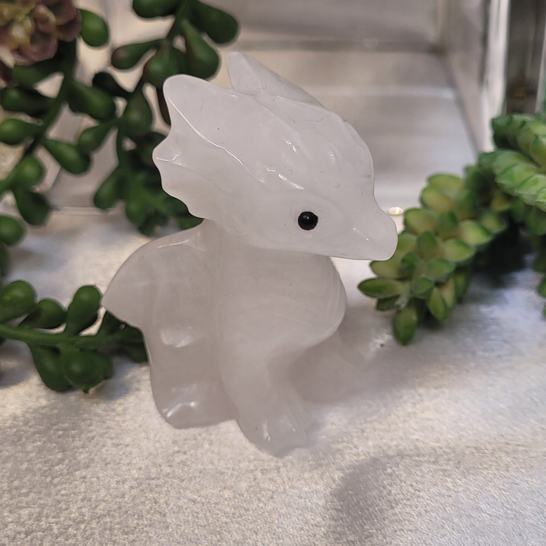 Milky Quartz Dragon