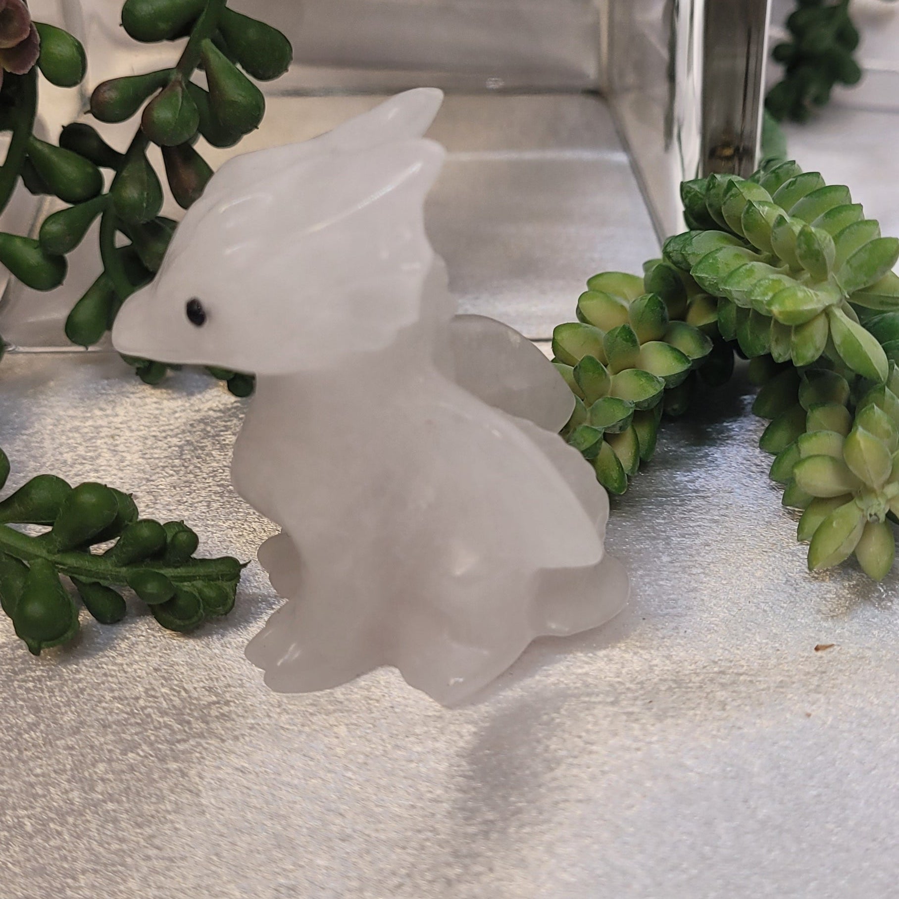 Milky Quartz Dragon