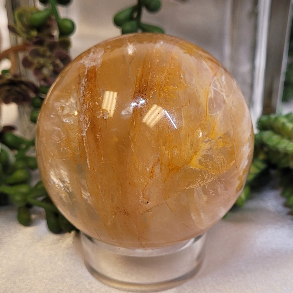 Golden Healer Quartz Crystal Sphere