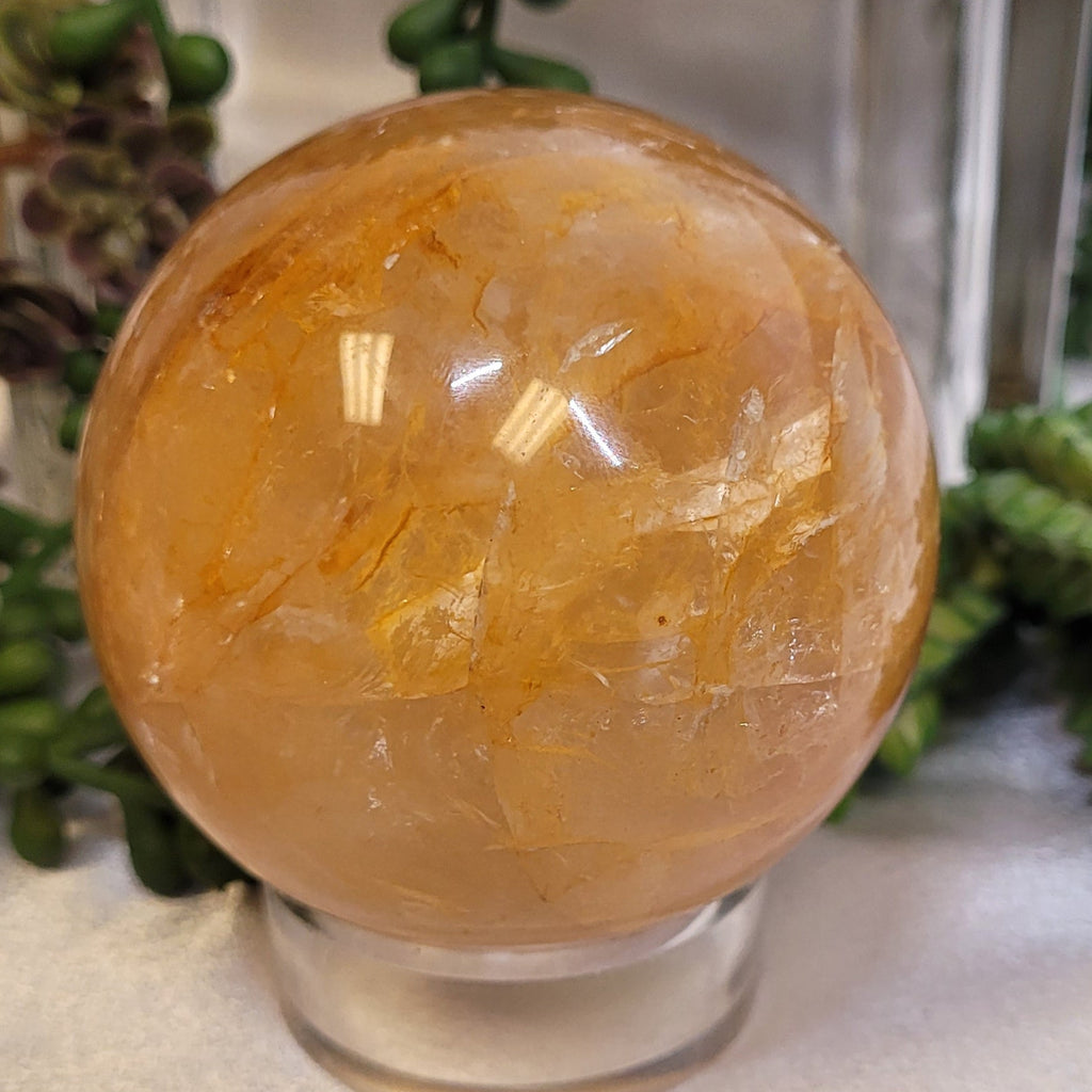 Golden Healer Quartz Crystal Sphere