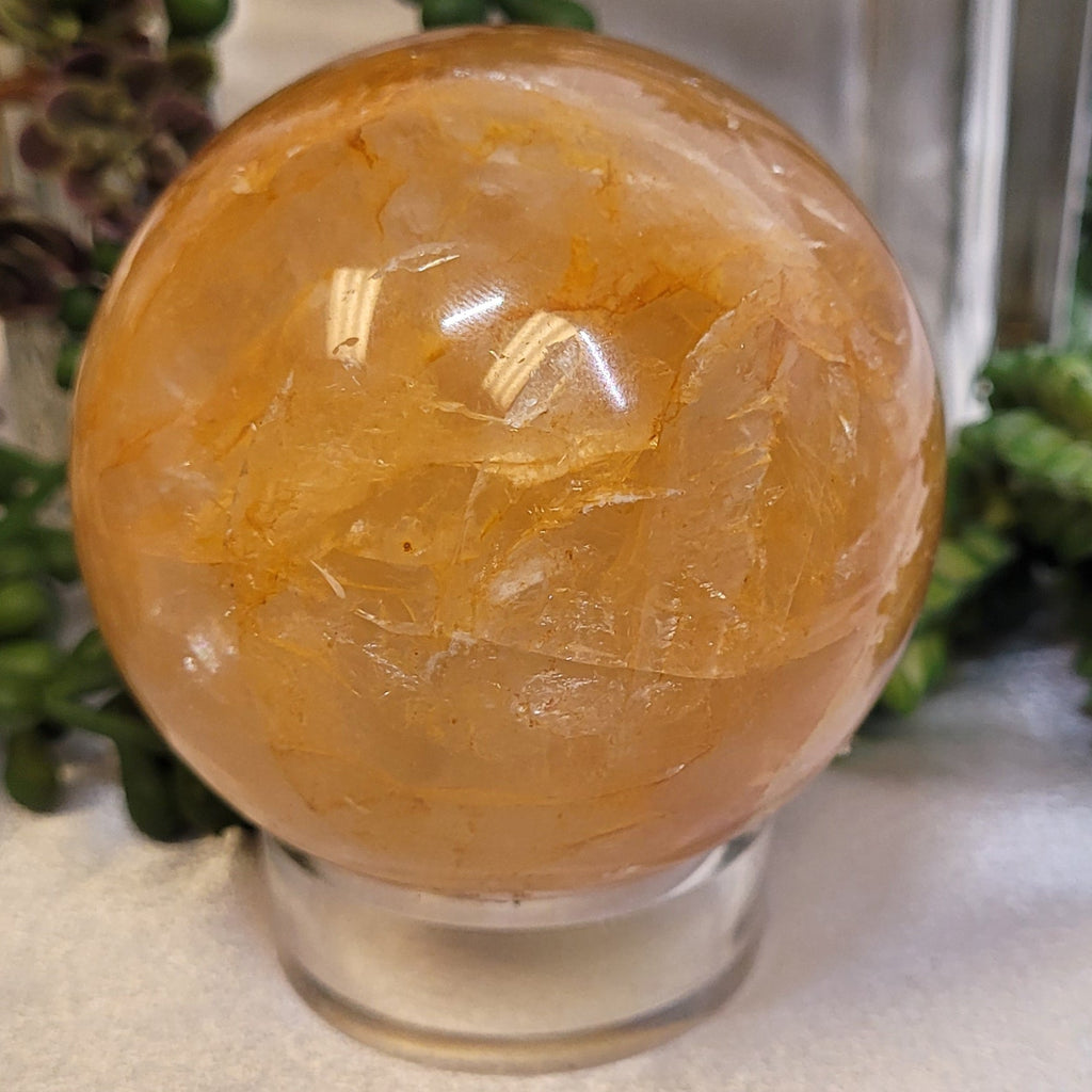 Golden Healer Quartz Crystal Sphere