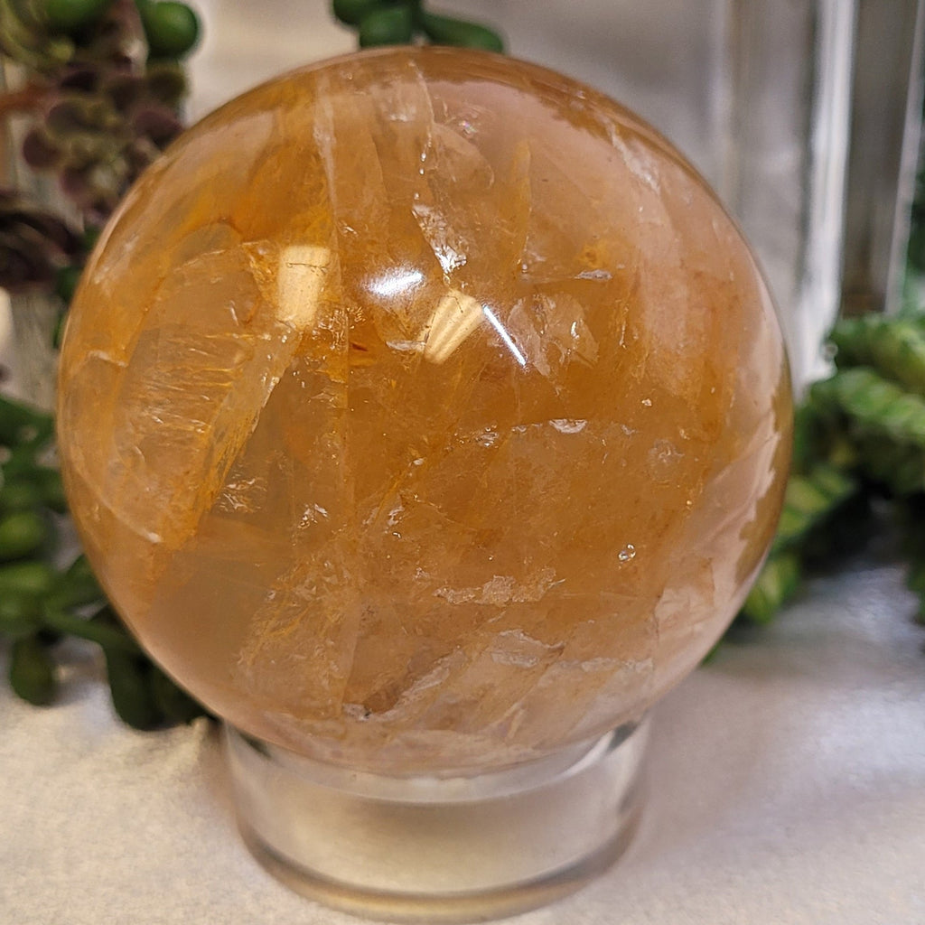 Golden Healer Quartz Crystal Sphere