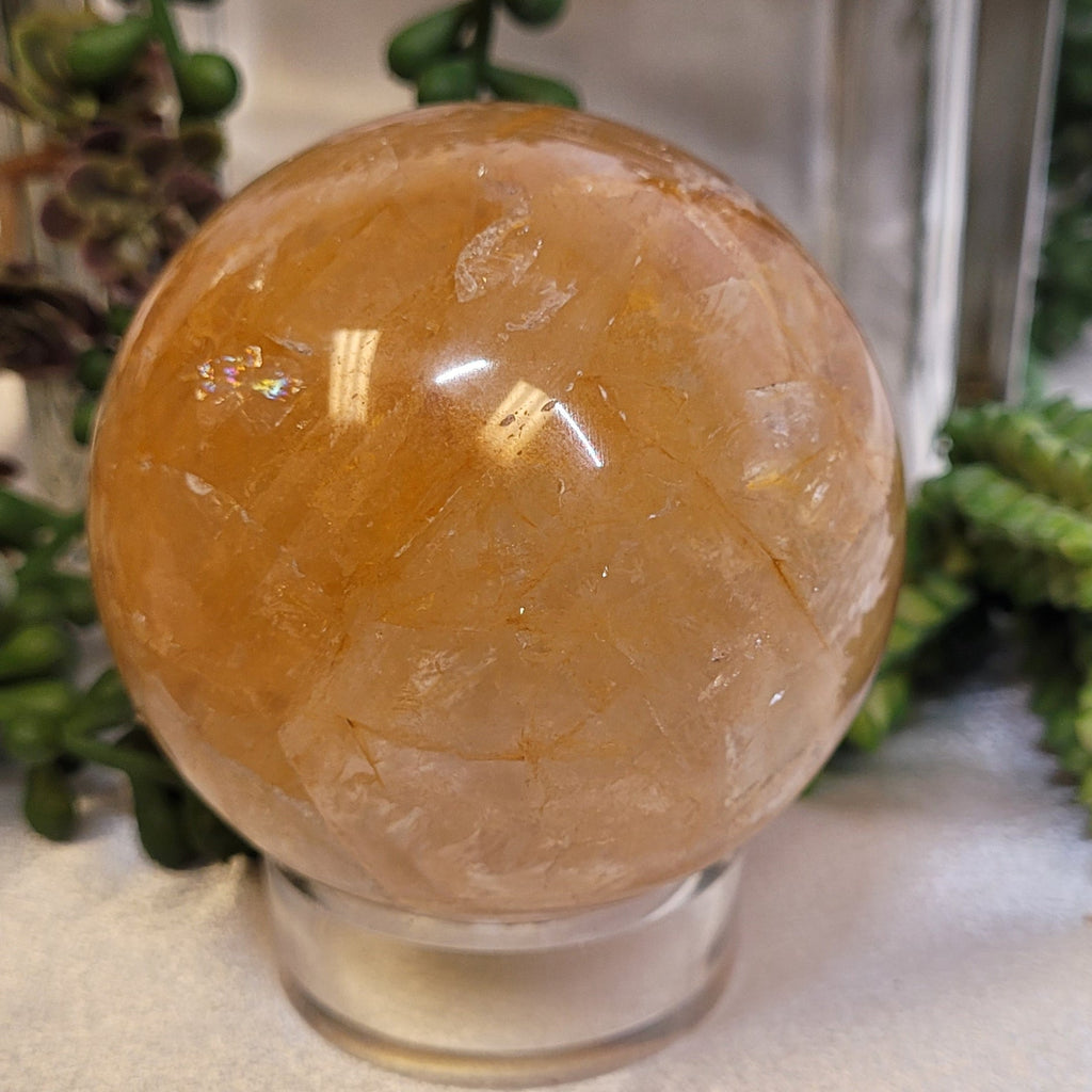 Golden Healer Quartz Crystal Sphere