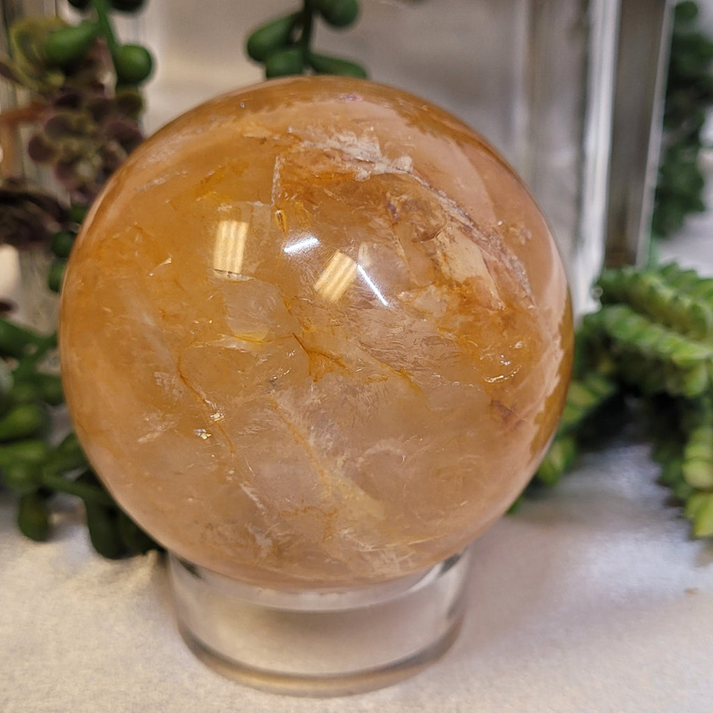 Golden Healer Quartz Crystal Sphere