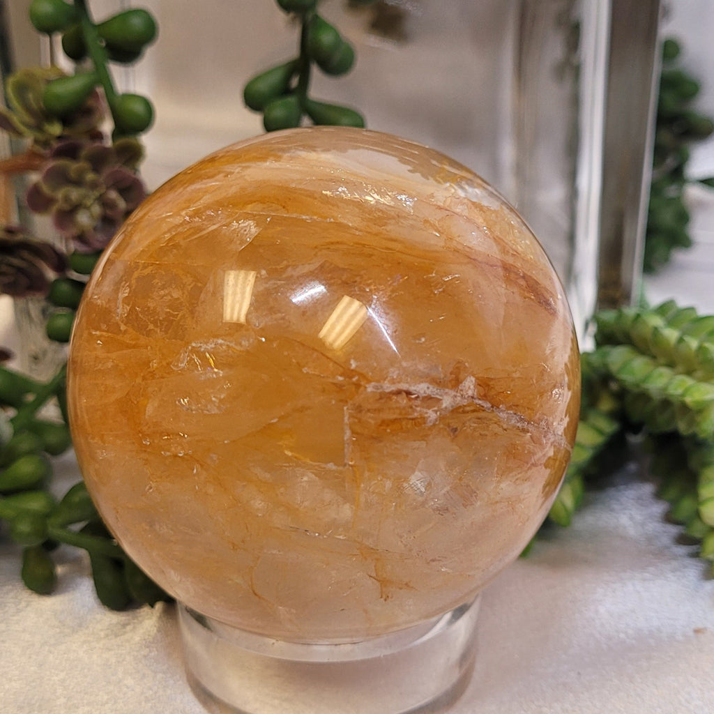 Golden Healer Quartz Crystal Sphere