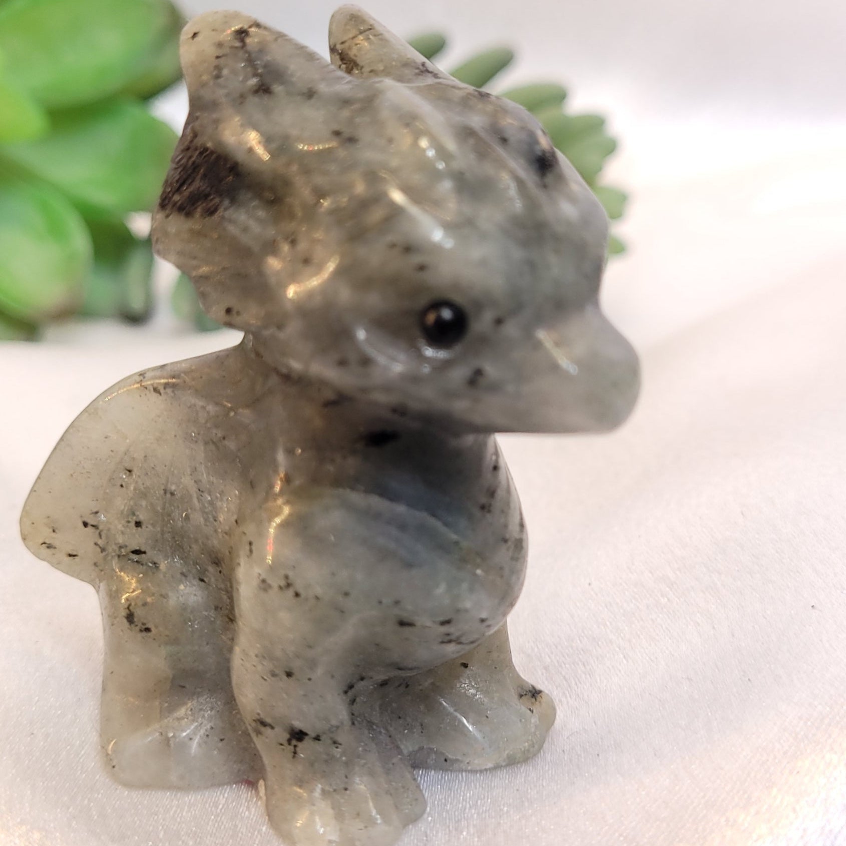 Labradorite Baby Dragon Carving