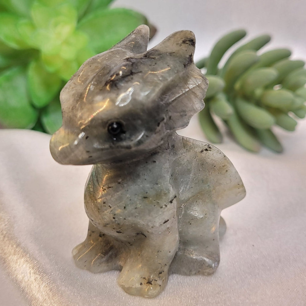 Labradorite Baby Dragon Carving