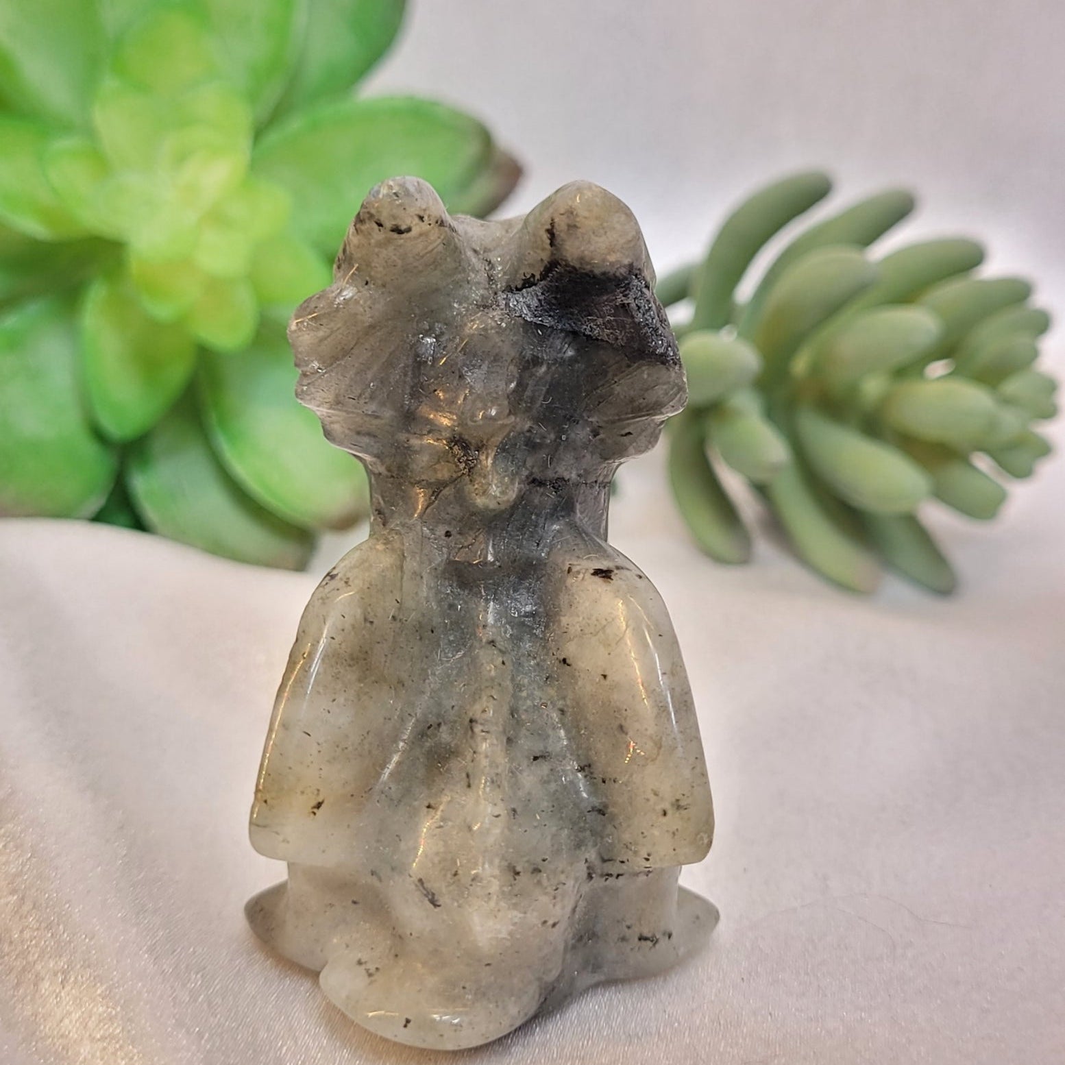 Labradorite Baby Dragon Carving