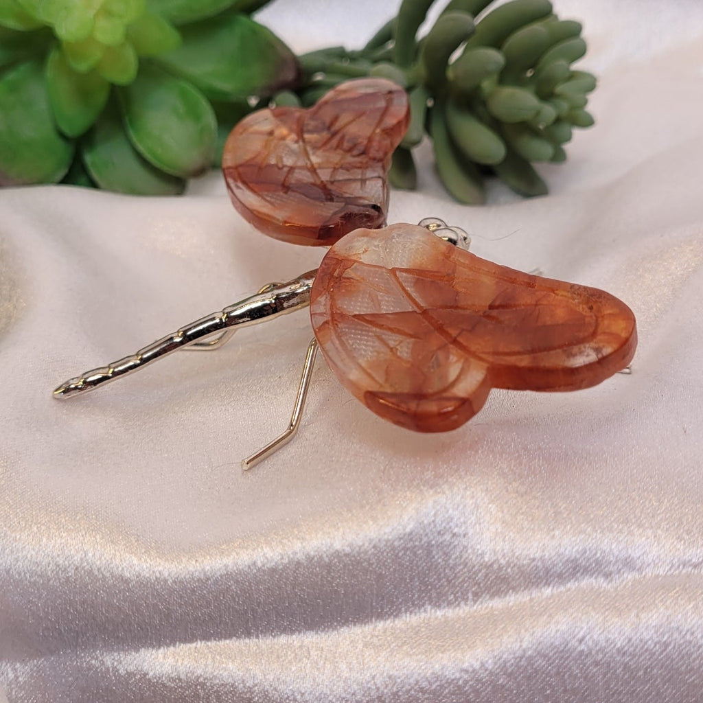Fire Quartz Dragonfly