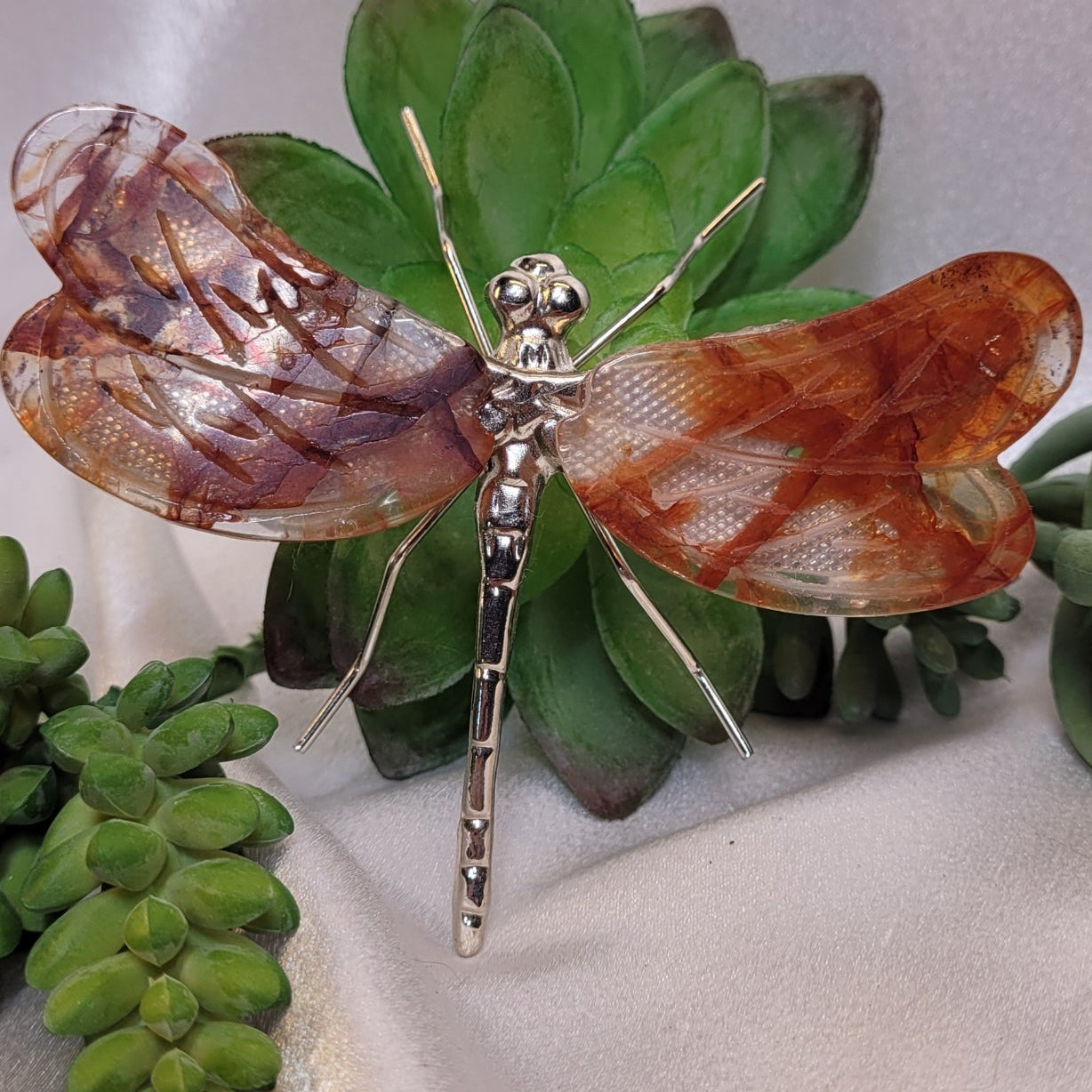 Fire Quartz Dragonfly