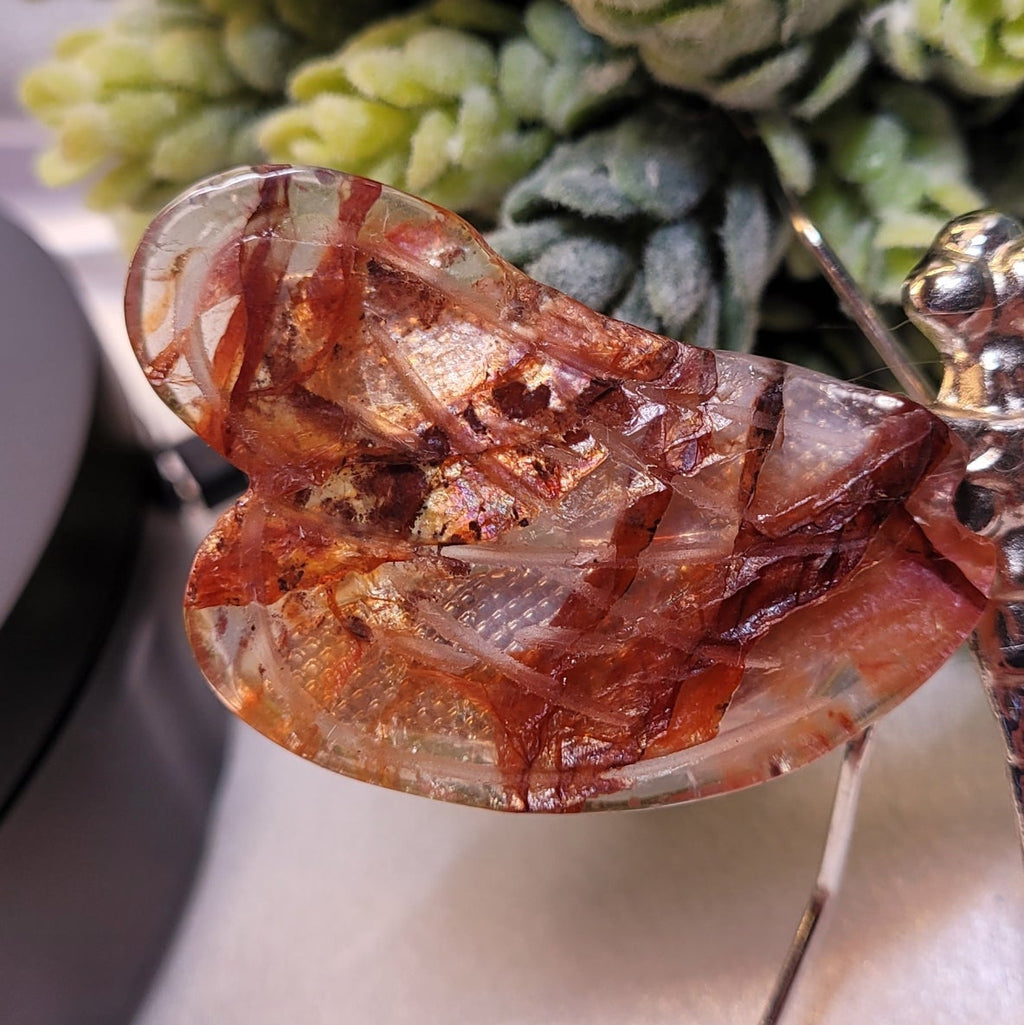Fire Quartz Dragonfly
