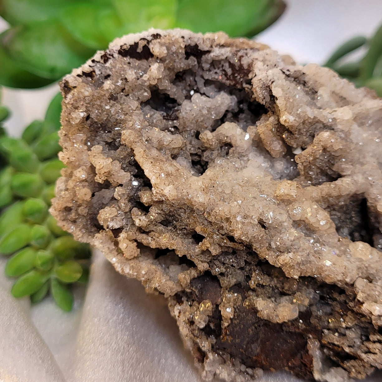Cave Calcite Druzy Crystal Formation