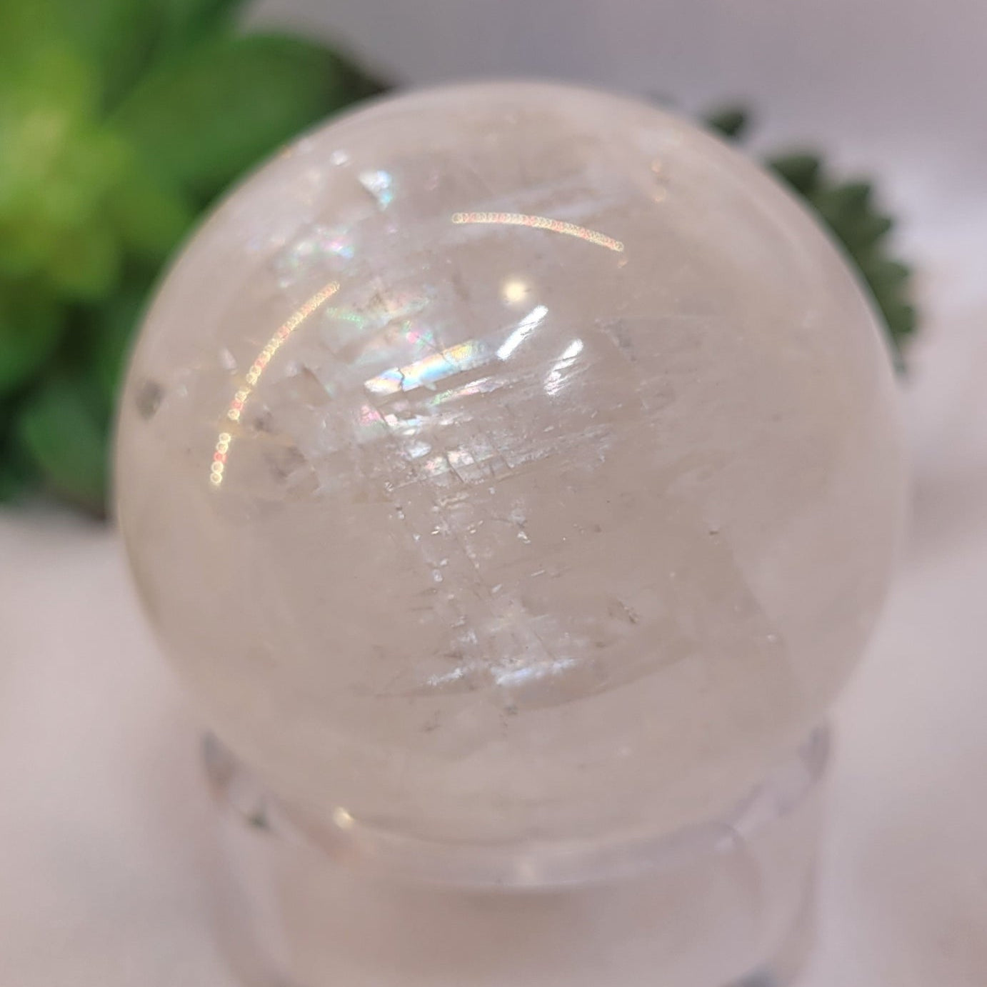 Rainbow Calcite Sphere