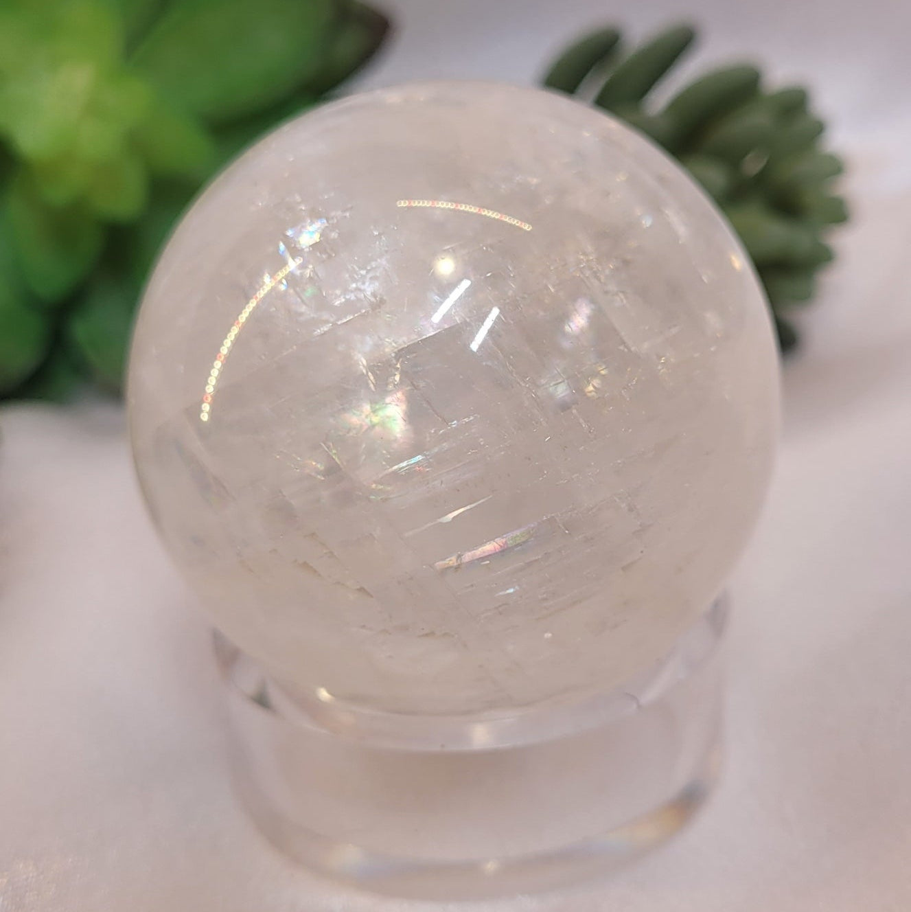 Rainbow Calcite Sphere
