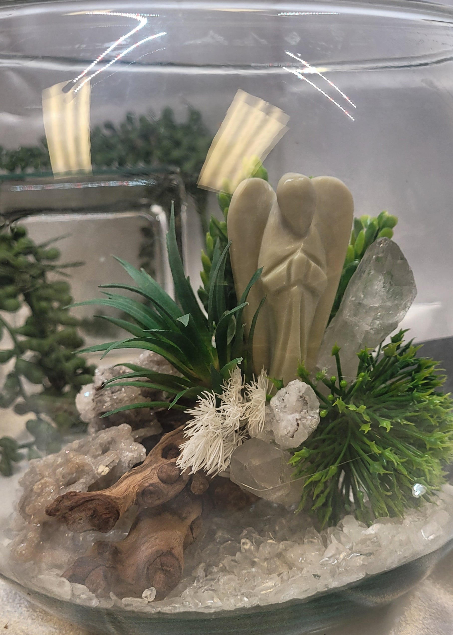 Aventurine Angel Crystal Terrarium