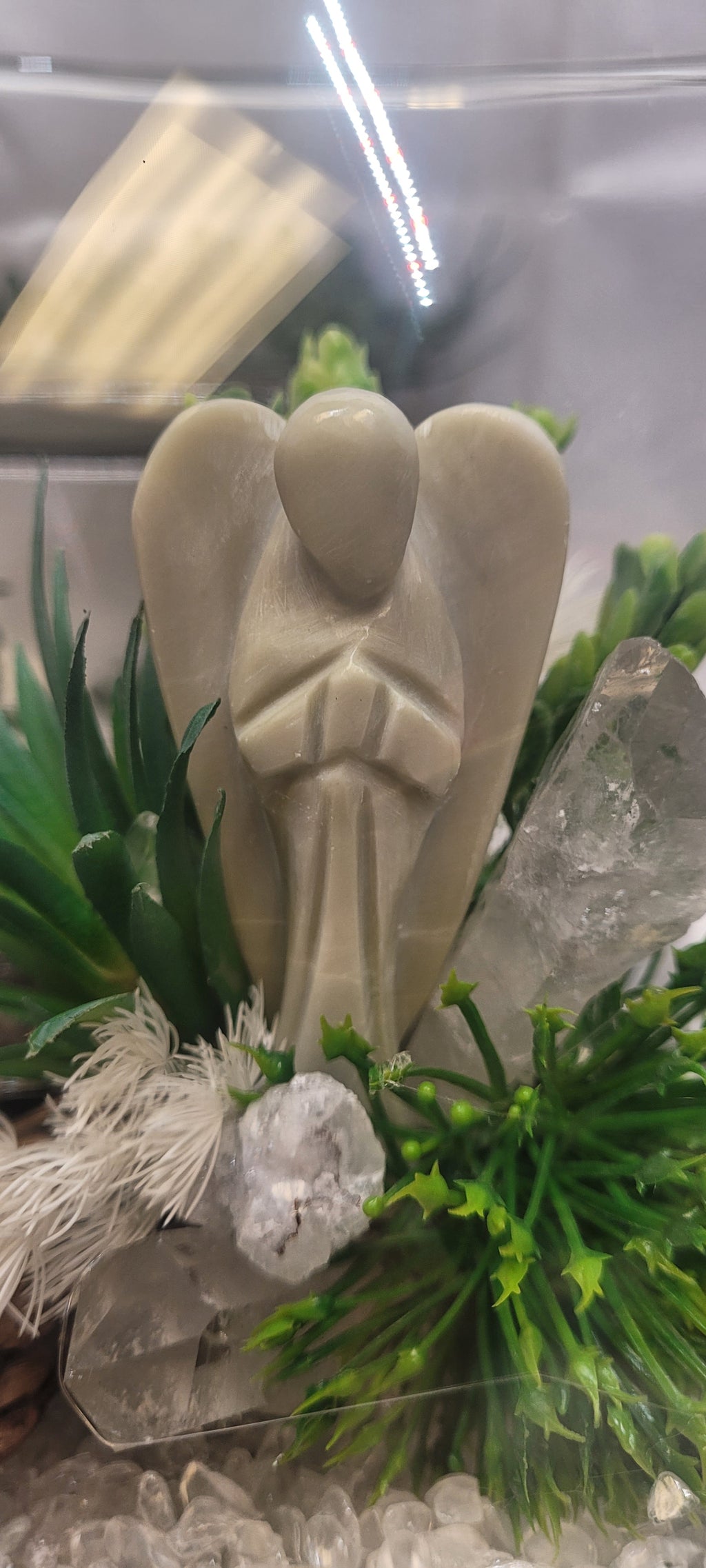 Aventurine Angel Crystal Terrarium