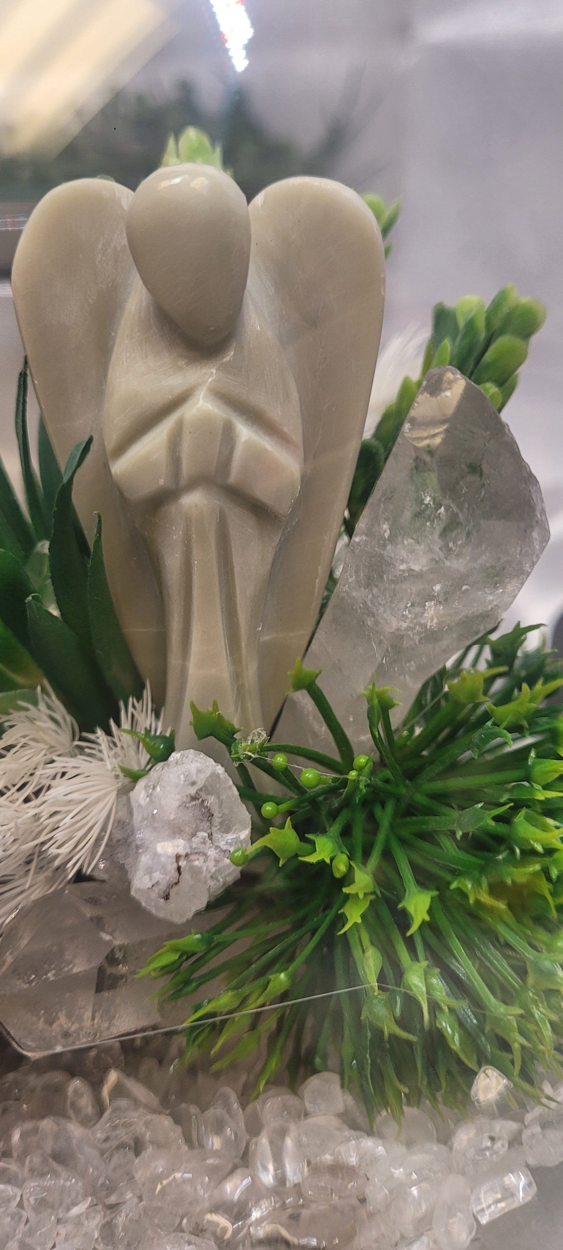Aventurine Angel Crystal Terrarium