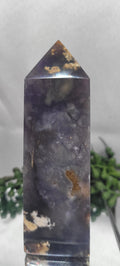 Purple Chalcedony Plume Tower