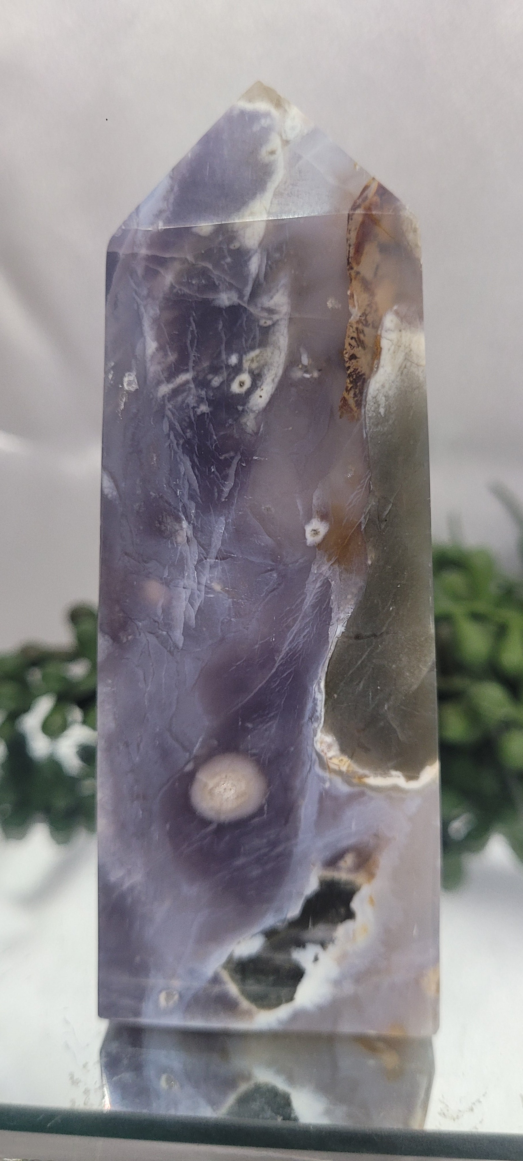 Purple Chalcedony Tower