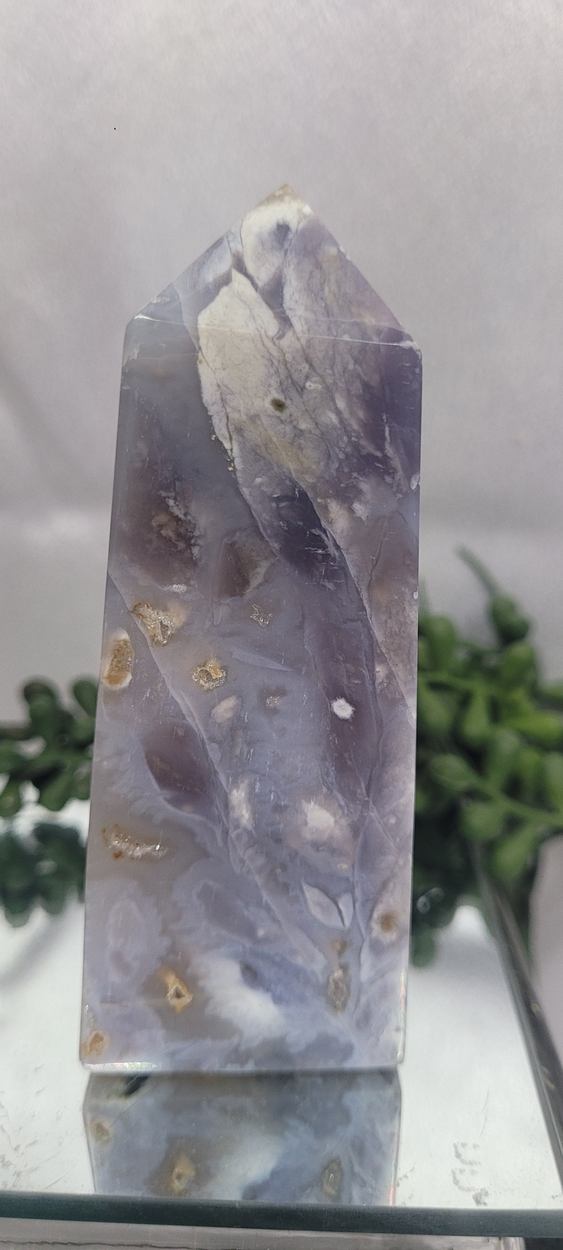 Purple Chalcedony Tower