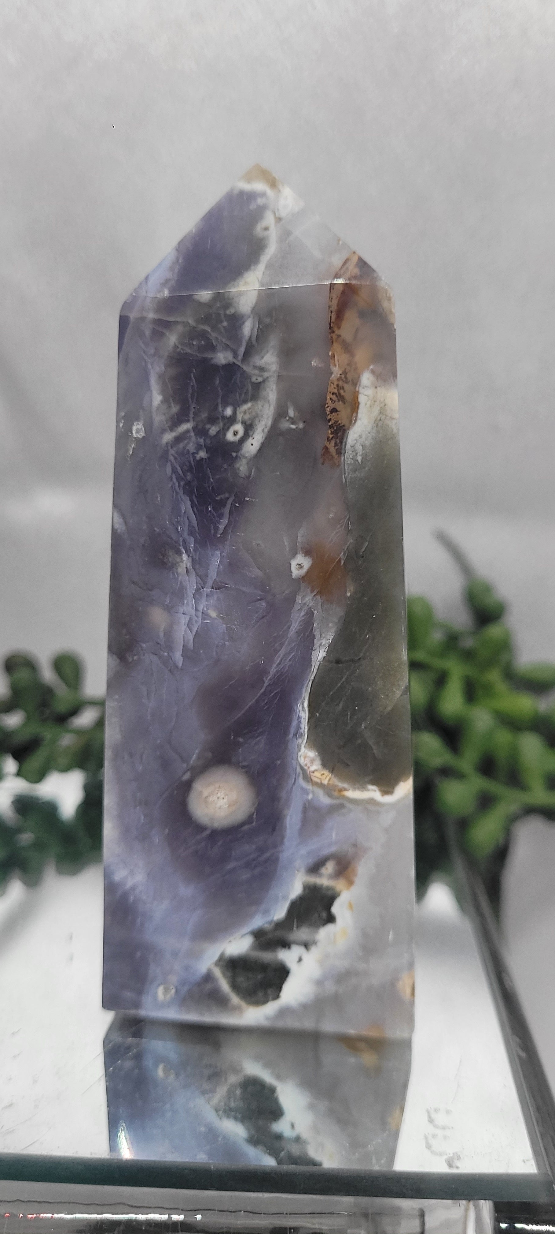 Purple Chalcedony Tower
