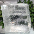 Clear Optical Calcite Cube | Natural Iceland Spar Crystal | 230g