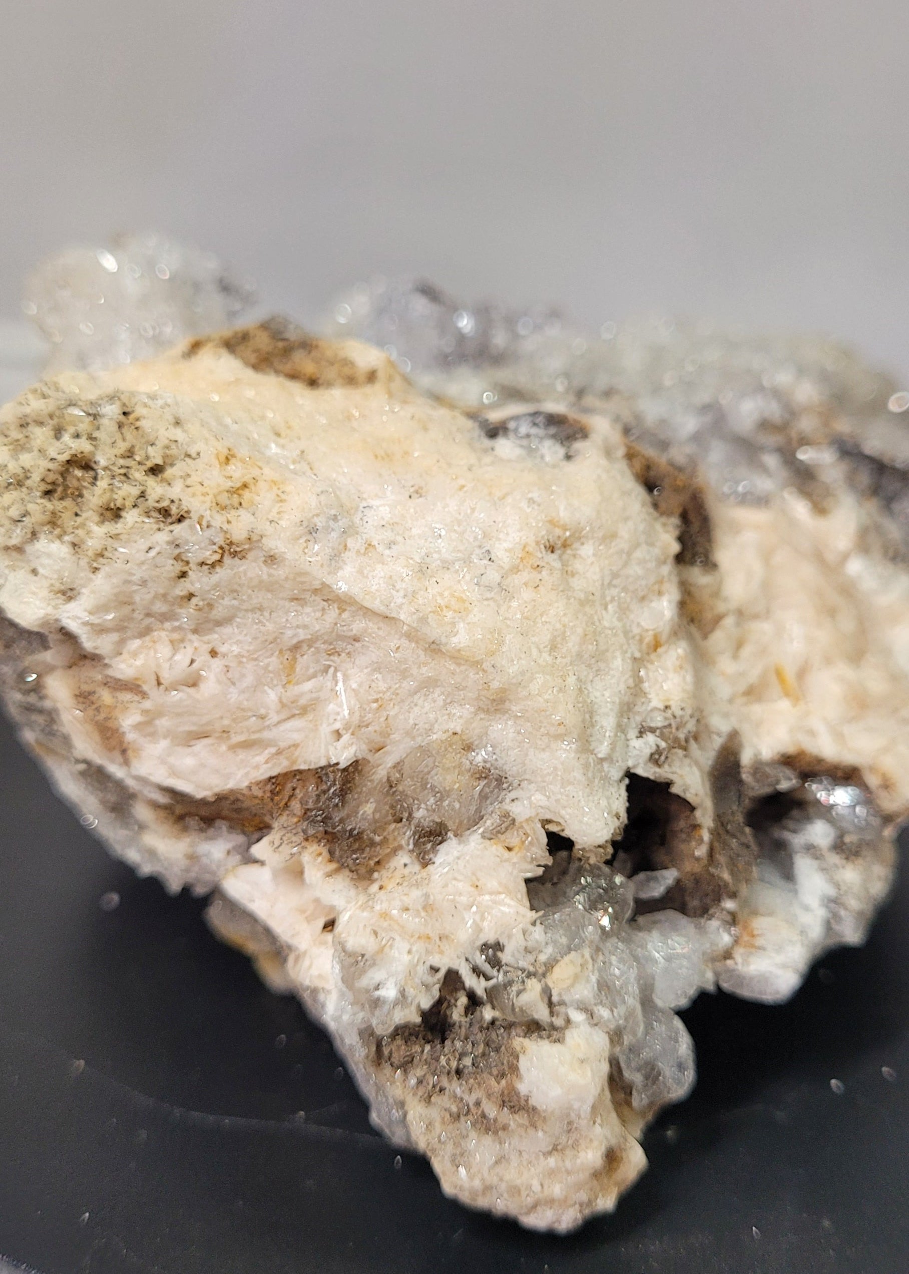 White Cave Calcite Crystal Cluster | Natural Druzy Mineral Specimen | 428g