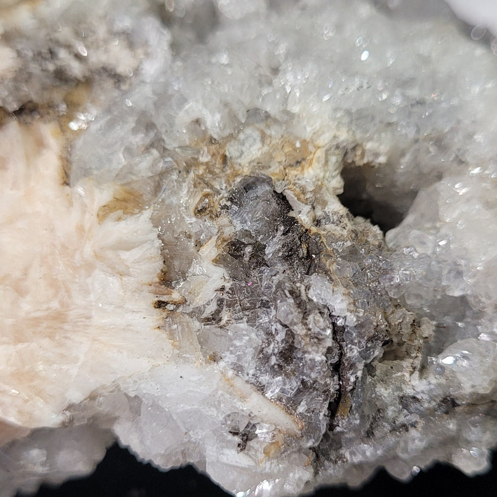 White Cave Calcite Crystal Cluster | Natural Druzy Mineral Specimen | 428g