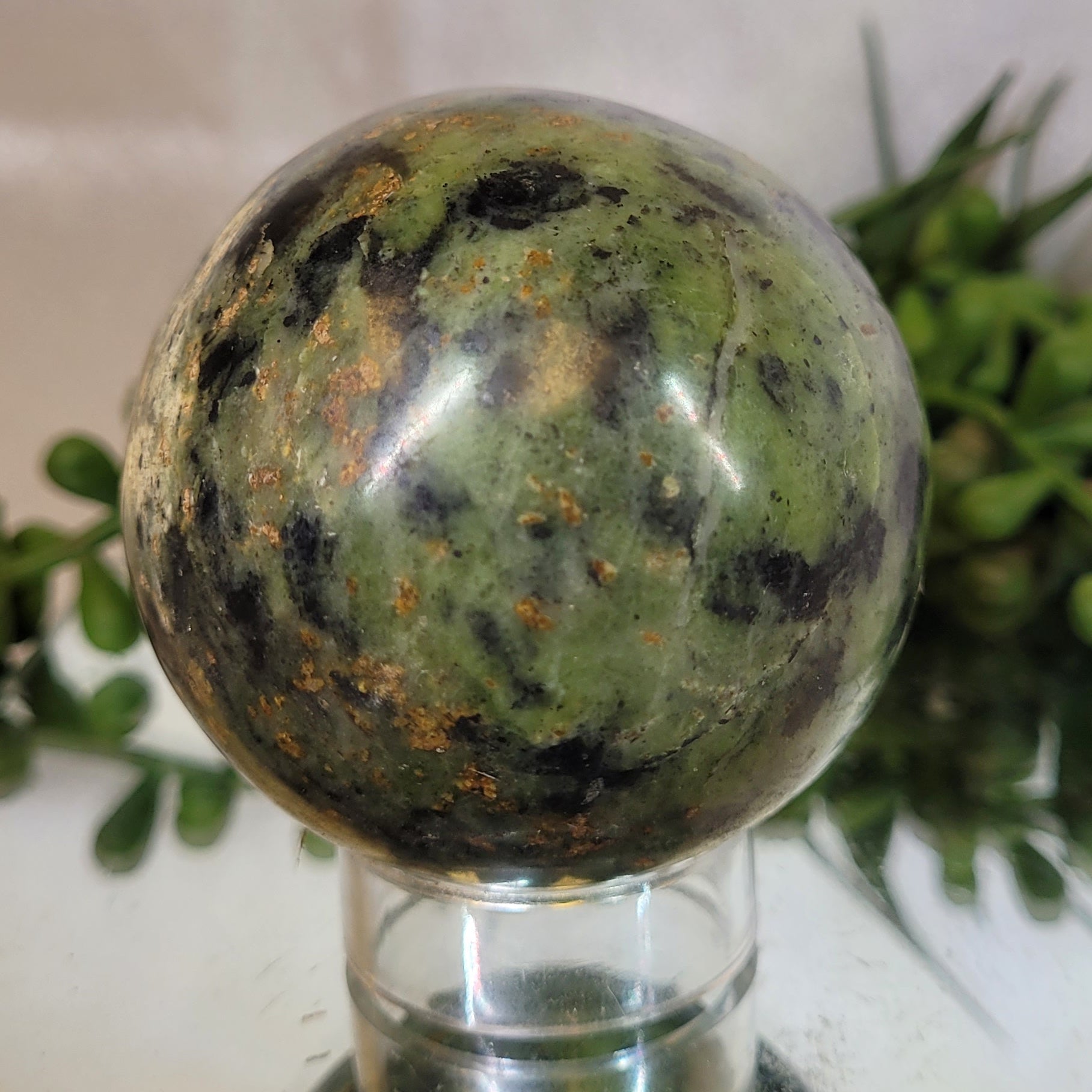 Serpentine Sphere | Polished Crystal Sphere | 57.1mm
