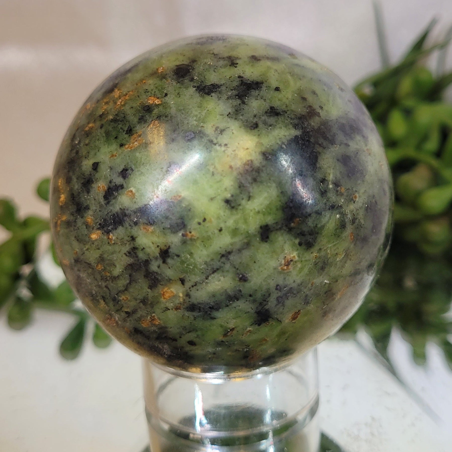 Serpentine Sphere | Polished Crystal Sphere | 57.1mm