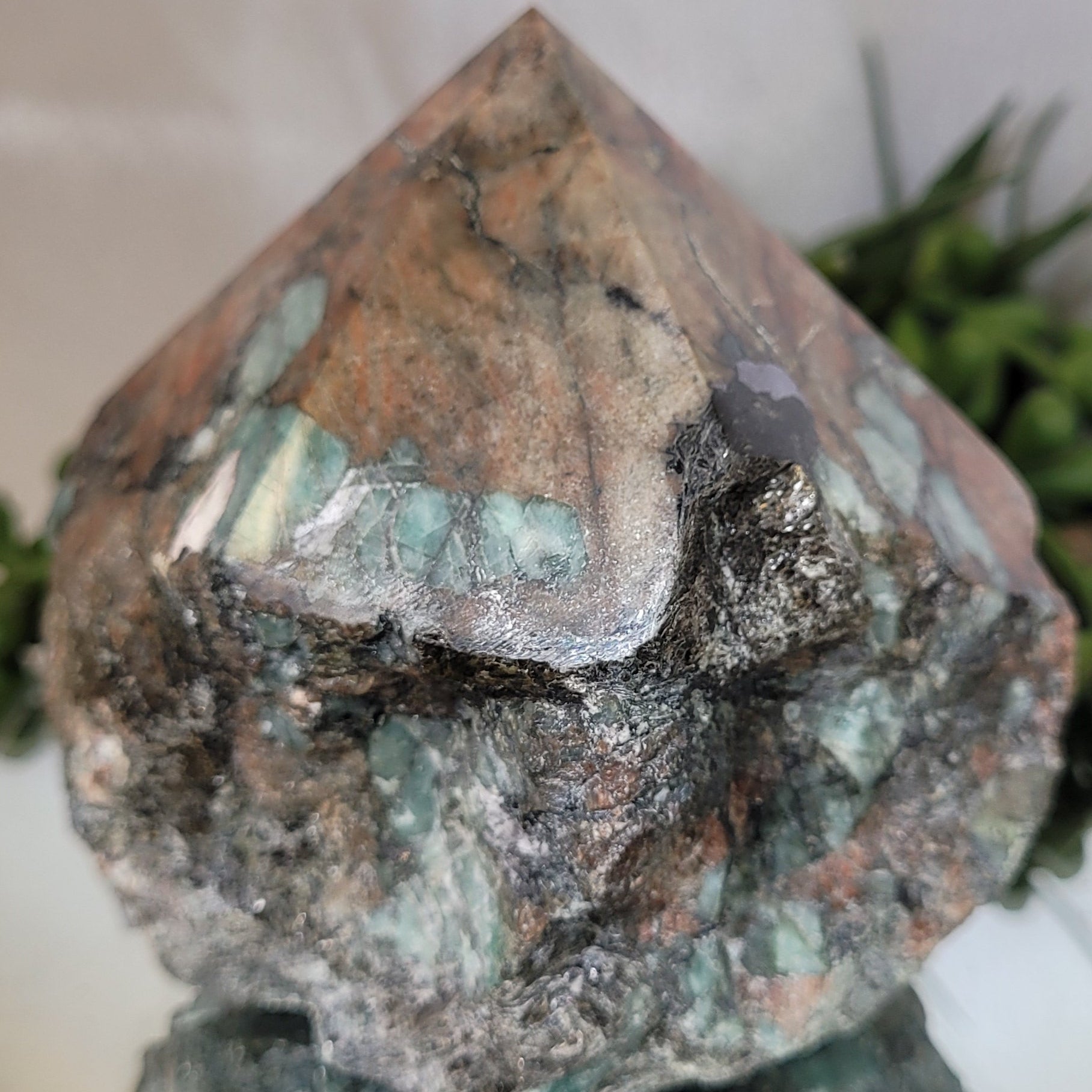 Emerald in Matrix Polished Point | Natural Emerald Crystal Specimen | 478g