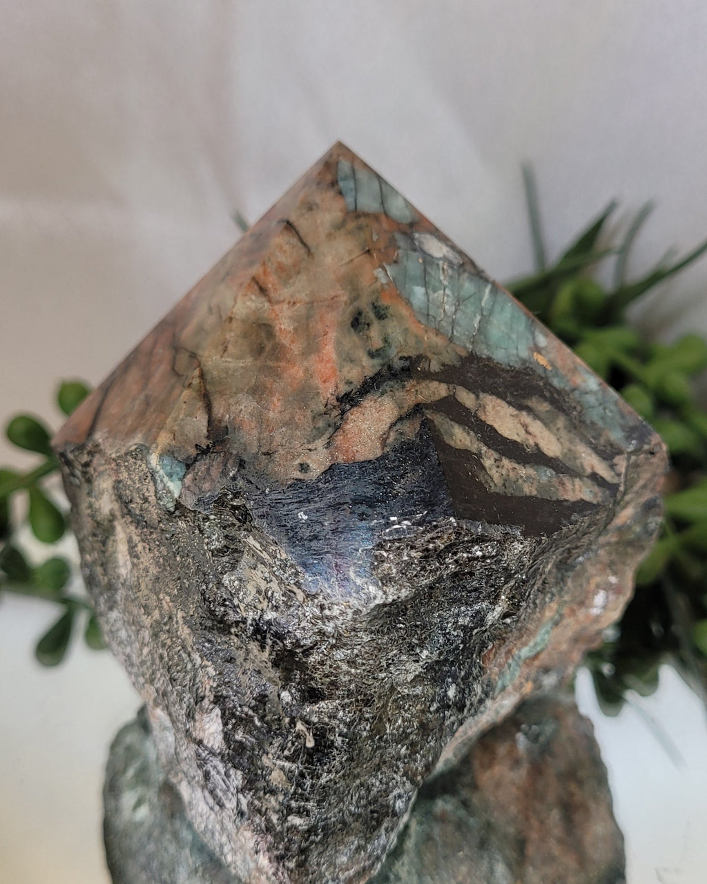 Emerald in Matrix Polished Point | Natural Emerald Crystal Specimen | 478g