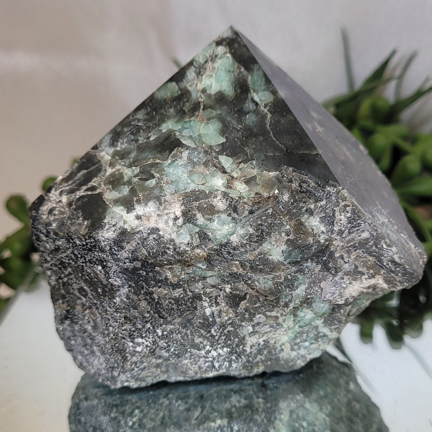 Emerald in Matrix Polished Point | Natural Emerald Specimen | 364g