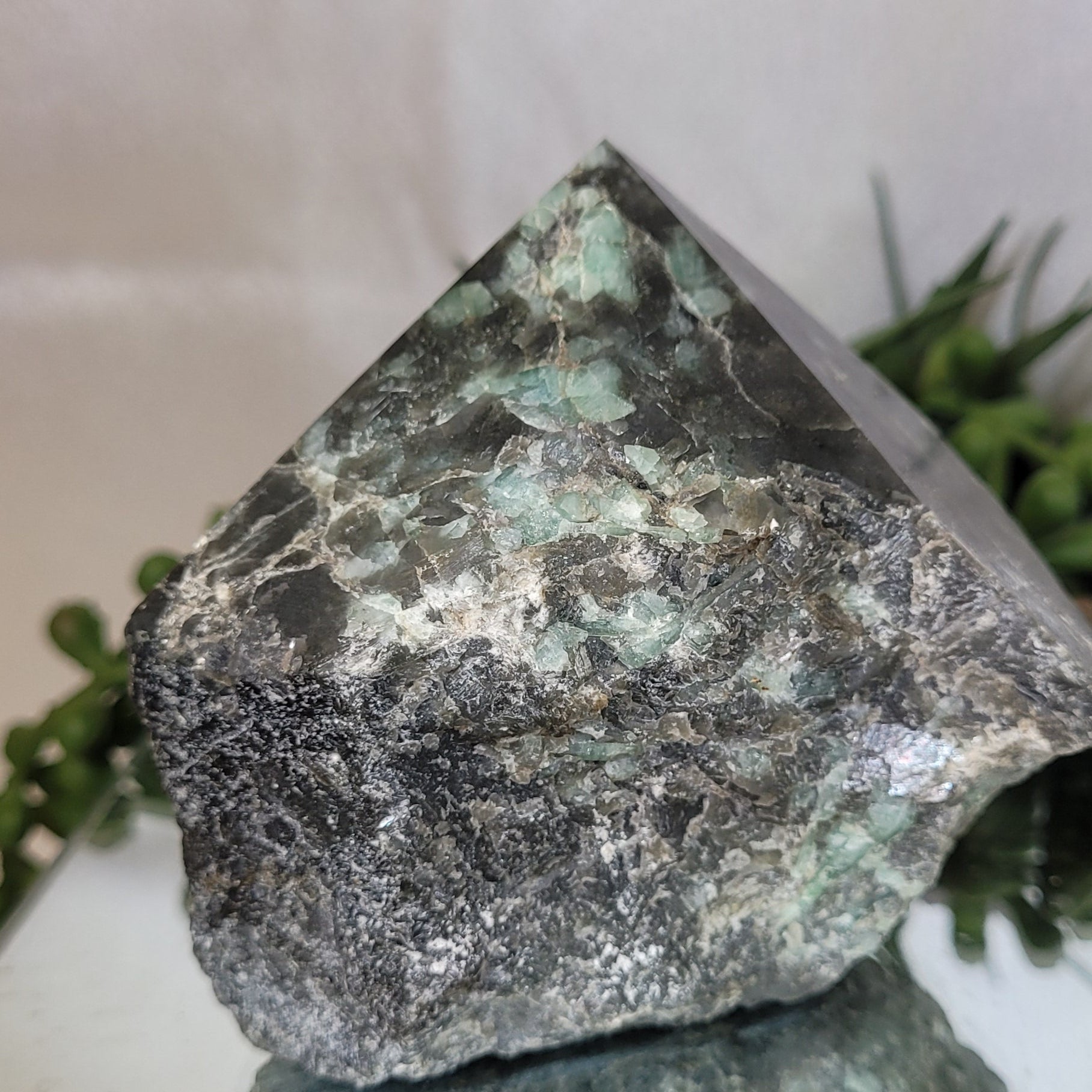 Emerald in Matrix Polished Point | Natural Emerald Specimen | 364g