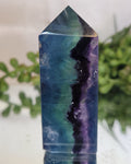 Rainbow Fluorite Tower | Purple, Blue & Green Fluorite Point | 63.4mm