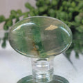 Green Fluorite Palm Stone | Polished Fluorite Worry Stone | Translucent Crystal Palm Stone