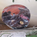 Brecciated Jasper Palm Stone | Polished Red Jasper Worry Stone | Natural Jasper Crystal