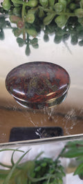 Dragon Blood Jasper Palm Stone | Polished Dragon Stone Worry Stone | Natural Red & Green Jasper